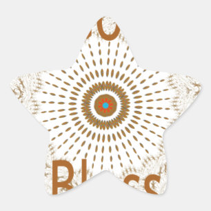 Adesivo Estrela Design de arte tradicional africana