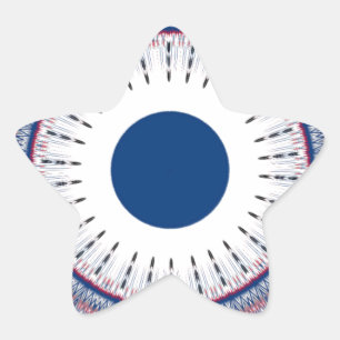 Adesivo Estrela Design de Olhos Energéticos Chic: Um Padrão Mesmer