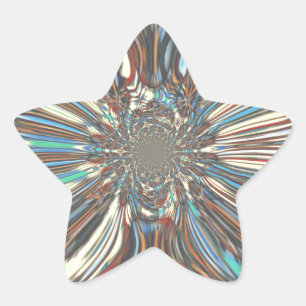 Adesivo Estrela Design óptico Pop de arte urbana africana Edgy