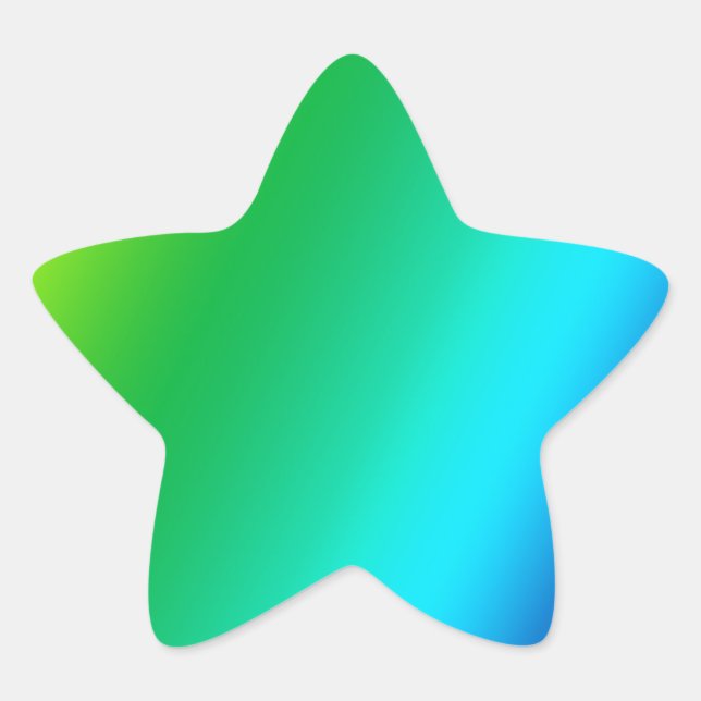 Adesivo Estrela design personalizado do arco-íris (Frente)