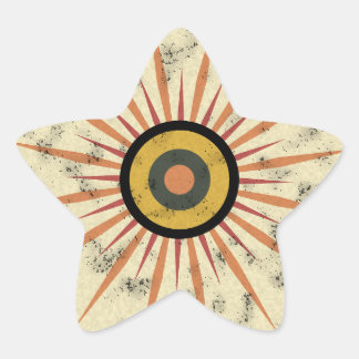 Adesivo Estrela Design Retro Boho de Explosão Solar