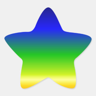 Adesivo Estrela Designer Personalizado de Cor Colorida