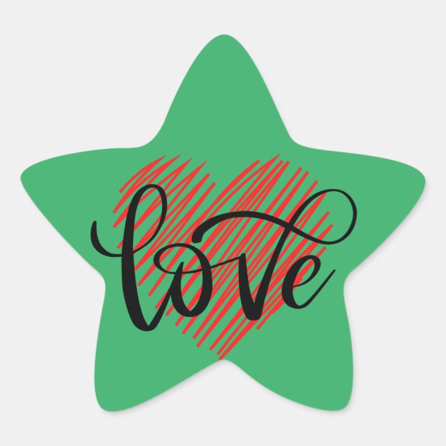 Adesivo Estrela Designs de tendência do Vibrant Sticker no Zazzle (Frente)