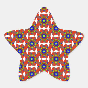 Adesivo Estrela Designs nativos americanos