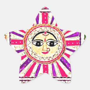 Adesivo Estrela Deus Hindu de Surya Sun