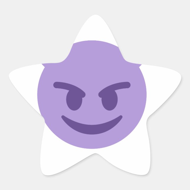 Adesivo Estrela devil emoji (Frente)