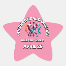 Adesivo Estrela Dia Internacional da Dança: Deslanchar A Batida