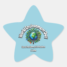 Adesivo Estrela Dia Mundial do Ambiente