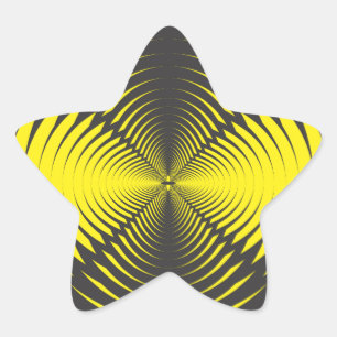 Adesivo Estrela Disco hipnótico