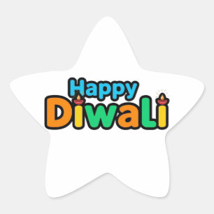 Adesivo Estrela Diwali – O Festival Colorido de Luz e Alegria