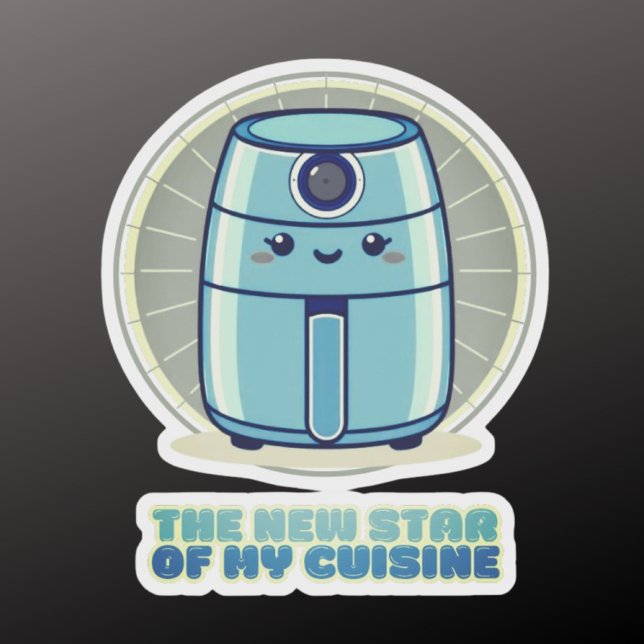 Adesivo estrela do airfryer de ar doce da minha cozinha St (Criador carregado)
