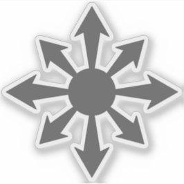 Adesivo Estrela do Caos - v2 (cinza)