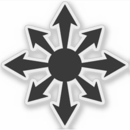 Adesivo Estrela do Caos - v2 (preto)