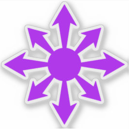 Adesivo Estrela do Caos - v2 (roxa)