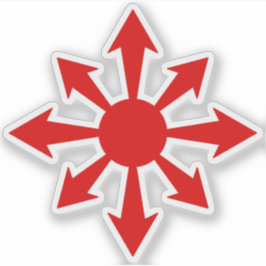Adesivo Estrela do Caos - v2 (vermelha)