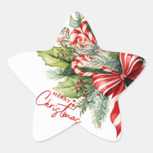 Adesivo Estrela Doces e doces festivos - Feliz Natal