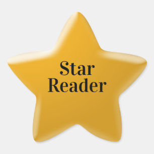 Adesivo Estrela Dourada Recompensa de Leitura para