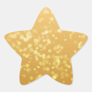 Adesivo Estrela Dourado Faux Sticker