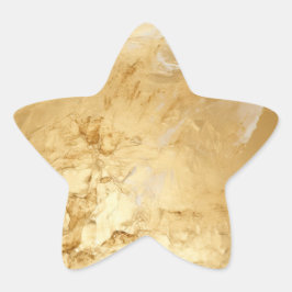 Adesivo Estrela Dourado pintado