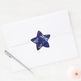 Adesivo Estrela Dragonfly Blues Star Sticker
