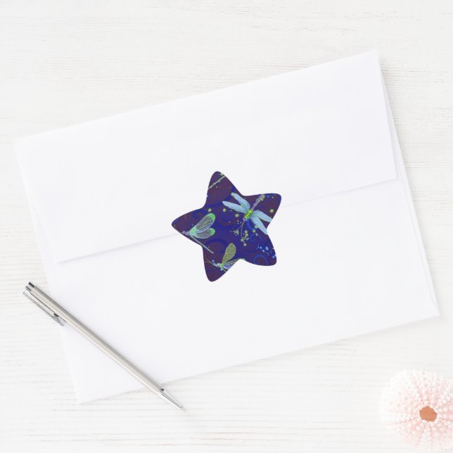 Adesivo Estrela Dragonfly Blues Star Sticker (Envelope)