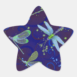 Adesivo Estrela Dragonfly Blues Star Sticker