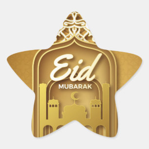 Adesivo Estrela Eid Mubarak