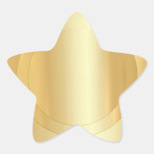 Adesivo Estrela Elegante Faux Dourado Adicionar Seu Modelo De Vazi