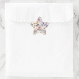 Adesivo Estrela Elegantes Flores de Rosa