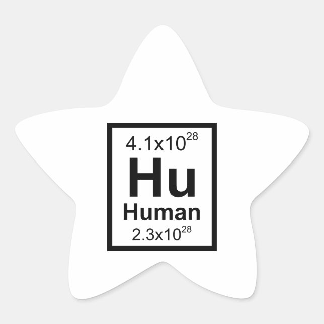 Adesivo Estrela Elemento humano (Frente)