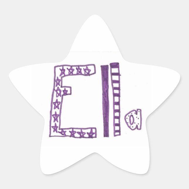 Adesivo Estrela Ella Sticker (Frente)