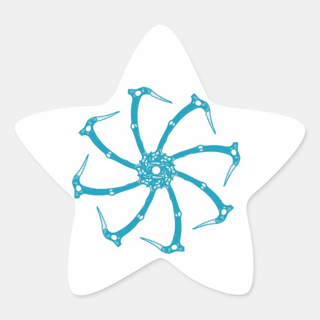 Adesivo Estrela Elo de ferramenta de gelo (Frente)