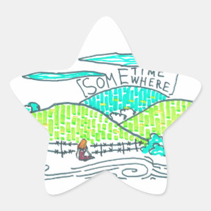 Adesivo Estrela Em algum lugar / Algum tempo