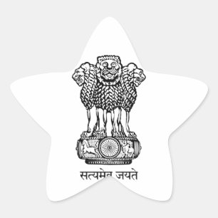 Adesivo Estrela emblema de india