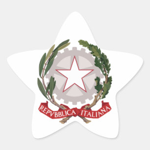 Adesivo Estrela emblema de Italia