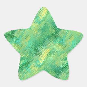 Adesivo Estrela Emerald Green Glassy Texture