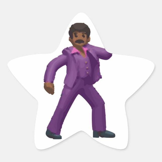Adesivo Estrela Emoji Dancing Man (Frente)