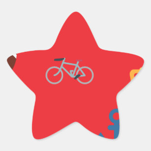 Adesivo Estrela emoji desportivo