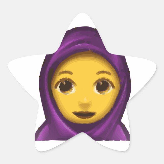 Adesivo Estrela emoji hajib (Frente)