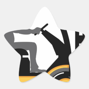 Adesivo Estrela Empilhadeira amarela