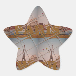 Adesivo Estrela Encantador De Paris Com Amor J'aime Paris Design