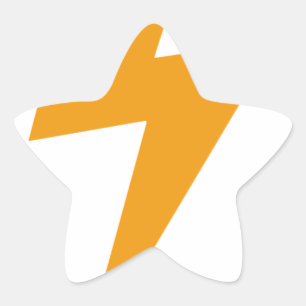 Adesivo Estrela Energia do Trovão Amarelo Impresso