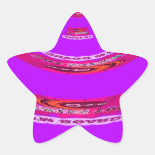 Adesivo Estrela Engraçado, sinto sua falta, estou entediado