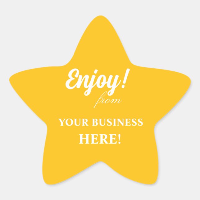 ADESIVO ESTRELA ENJOY STICKERS (Frente)