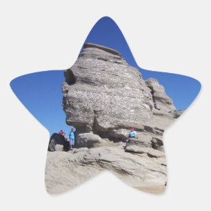 Adesivo Estrela Esfinge de Bucegi Mts, legal megalith na Romênia