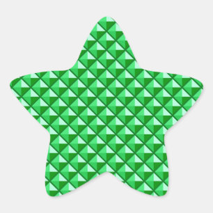 Adesivo Estrela Esmeralda verde, esmalte, rede estendida