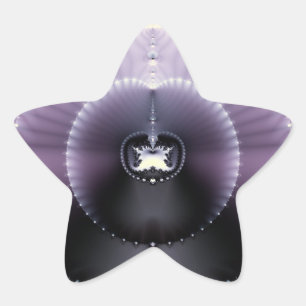 Adesivo Estrela Espaço Roxo