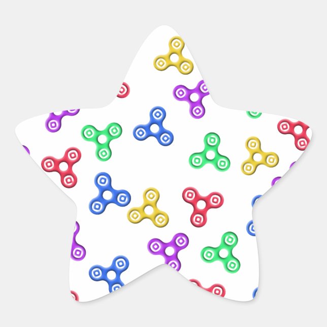 Adesivo Estrela Espinadores do Fidget (Frente)