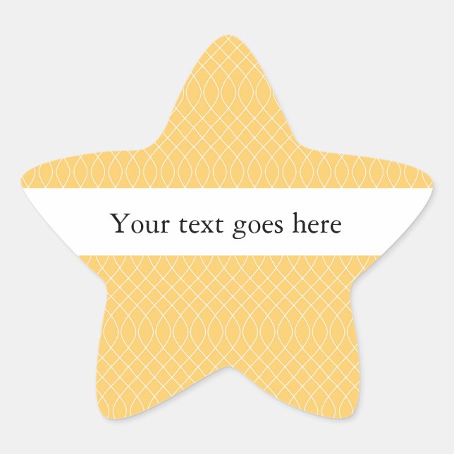 Adesivo Estrela Espiral Amarelo (Frente)