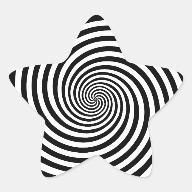 Adesivo Estrela Espiral de Hipnose  (Frente)